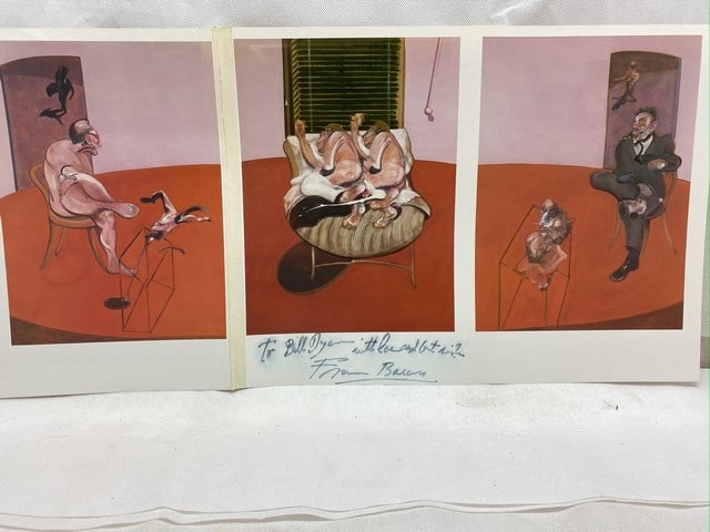 Francis Bacon, Original Print, Hand Signed, 1968, Triptych, Two Figures,: Francis Bacon, Original Print, Hand Signed, 1968, Triptych, Two Figures, Creator Francis Bacon (1909 - 1992, British, Irish) Siz