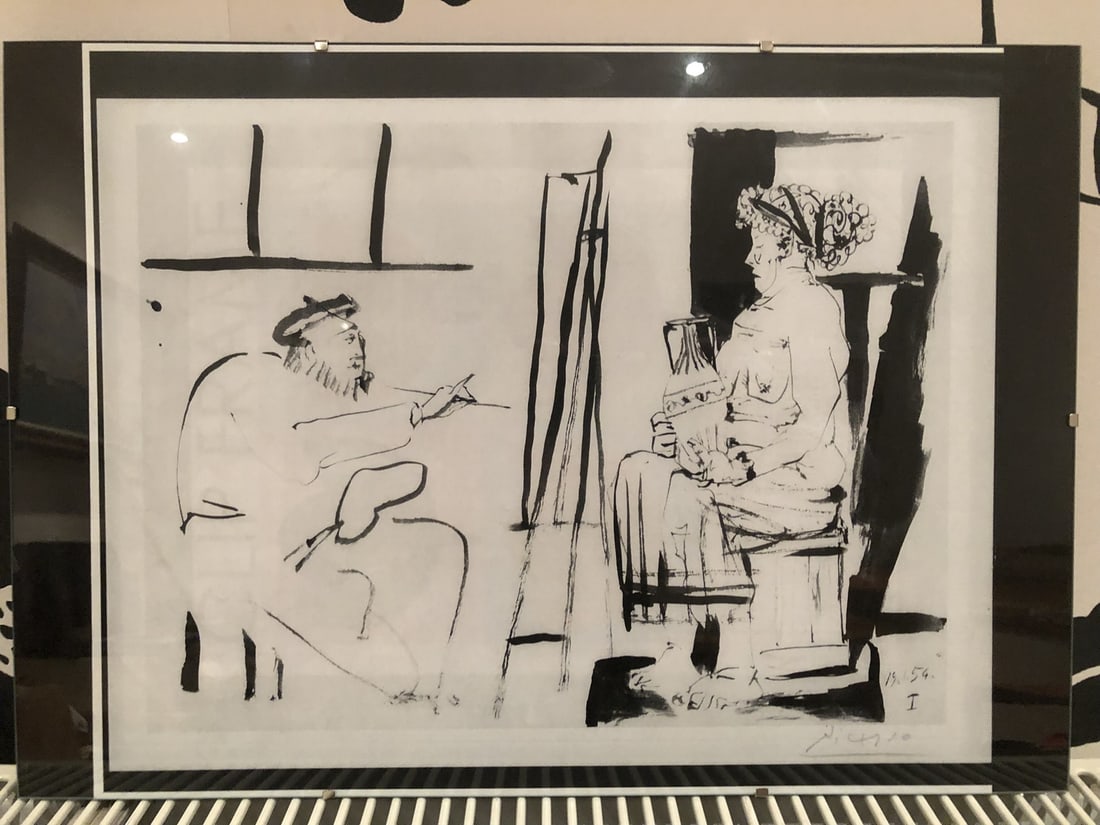 Picasso, Original, Artwork Print, Hand Signed and Dated, Seal, Stamp, Coa,: Picasso, Original, Artwork Print, Hand Signed and Dated, Seal, Stamp, In the manner of? for full transparency, we are clearly stating that the works do not have independent reports or opinions 