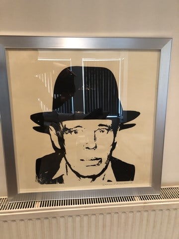 ANDY WARHOL, (In the manner of) JOSEPH BEUYS, 1978 SERIGRAPH SIGNED, SEAL,: ANDY WARHOL, (In the manner of) JOSEPH BEUYS, 1978 SERIGRAPH SIGNED, No COA No documentation and only 17 years in provenance by private Collection. sold as attributed to the artist and you must d