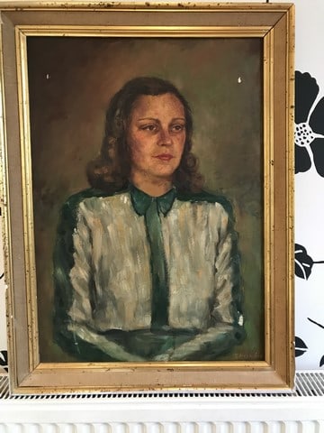 French Artist, Original Oil Painting, Signed, Vintage, (1 of 6)