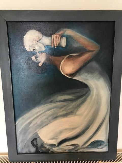 Jeanne Carriere- Original Oil Painting On Canvas Signed and Dated (1 of 6)