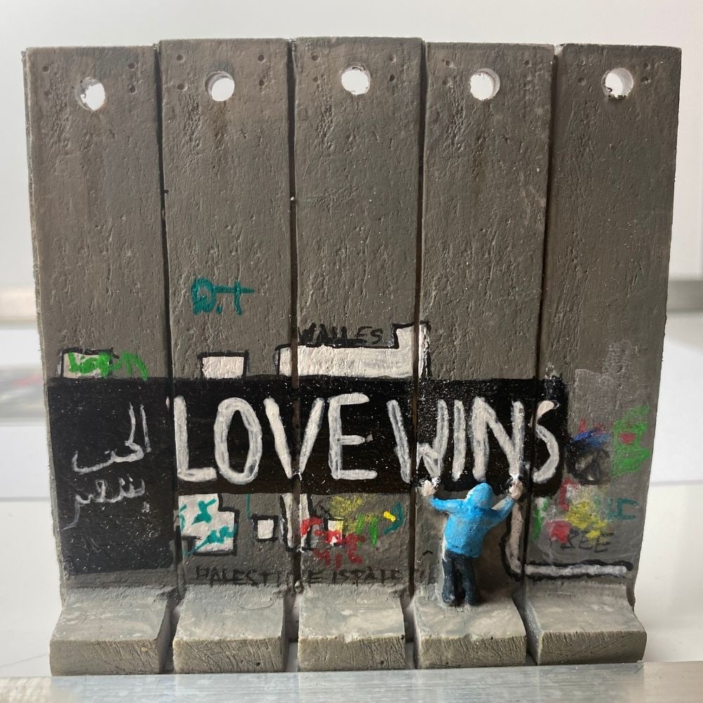BANKSY. THE WALLED OFF HOTEL- WALL SECTION ART (1 of 5)