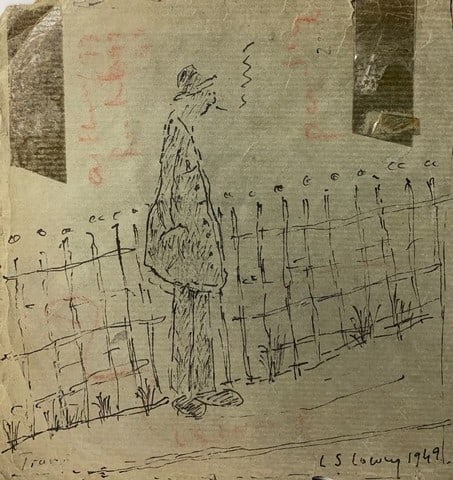 Lowry, 1949, Original, Drawing, Hand Signed, (1 of 9)