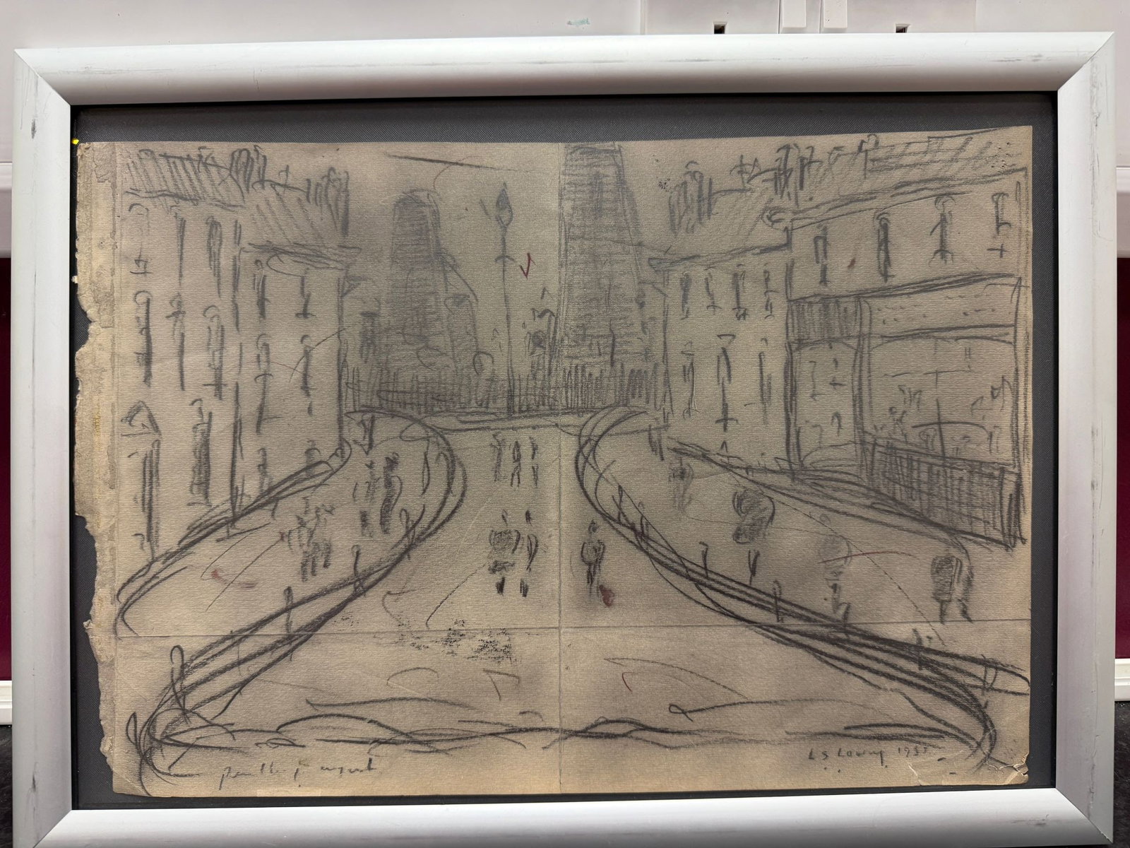 Lowry, Old Man 1960's, Original, Drawing, Hand Signed: Laurence Stephen Lowry, Old Man 1960's, Original, Drawing, Hand Signed Lost Art Collections. L.S.Lowry ?Lost Treasure? Part of the history of the artists Lowry As most of you know that full