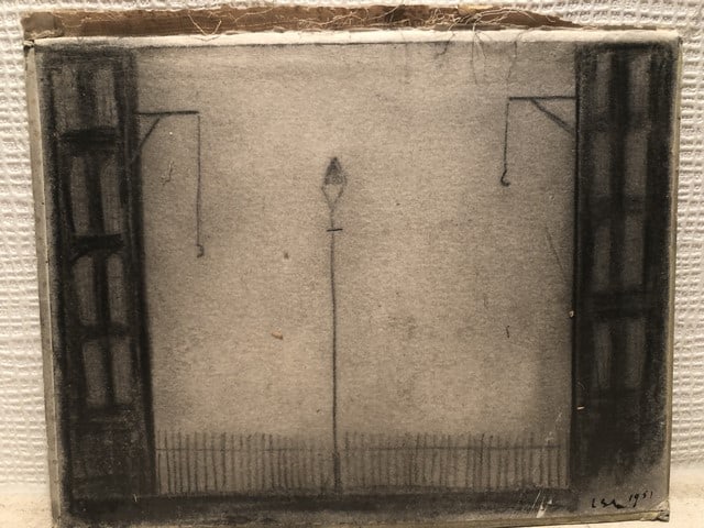 Lowry, 1951, Original, Drawing, Hand Signed, (1 of 8)