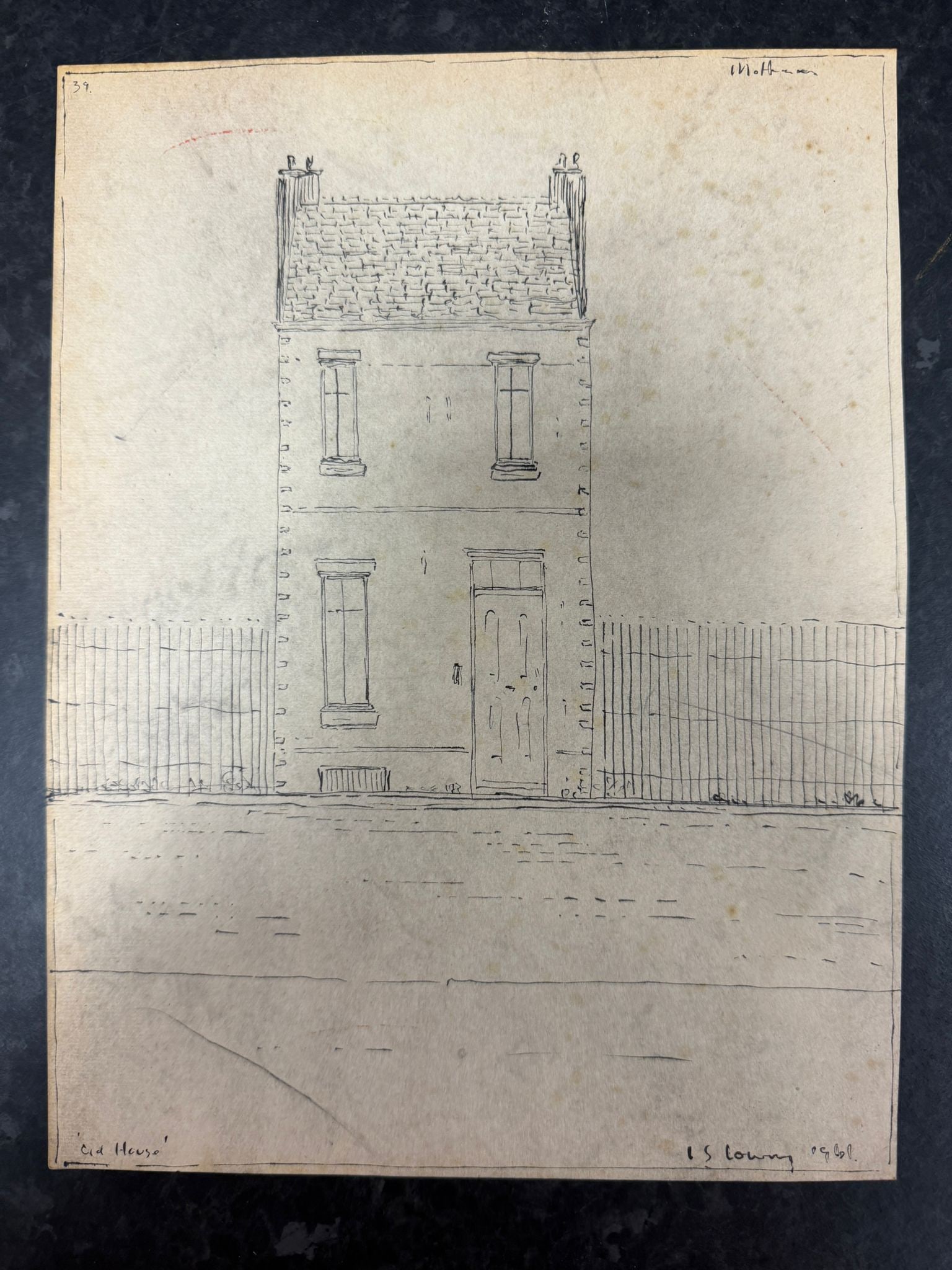 Laurence Stephen Lowry, 1961, Original, Drawing, Hand Signed, Rare,: Laurence Stephen Lowry, 1961, Lost Art Collections. L.S.Lowry ?Lost Treasure? Part of the history of the artists Lowry As most of you know that full Provenance is impossible to get a