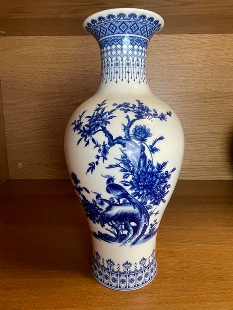 Chinese ceramic vase White Large Chinese vase Porcelain Flower vase Chinese Antique ceramic vases Tr (1 of 4)
