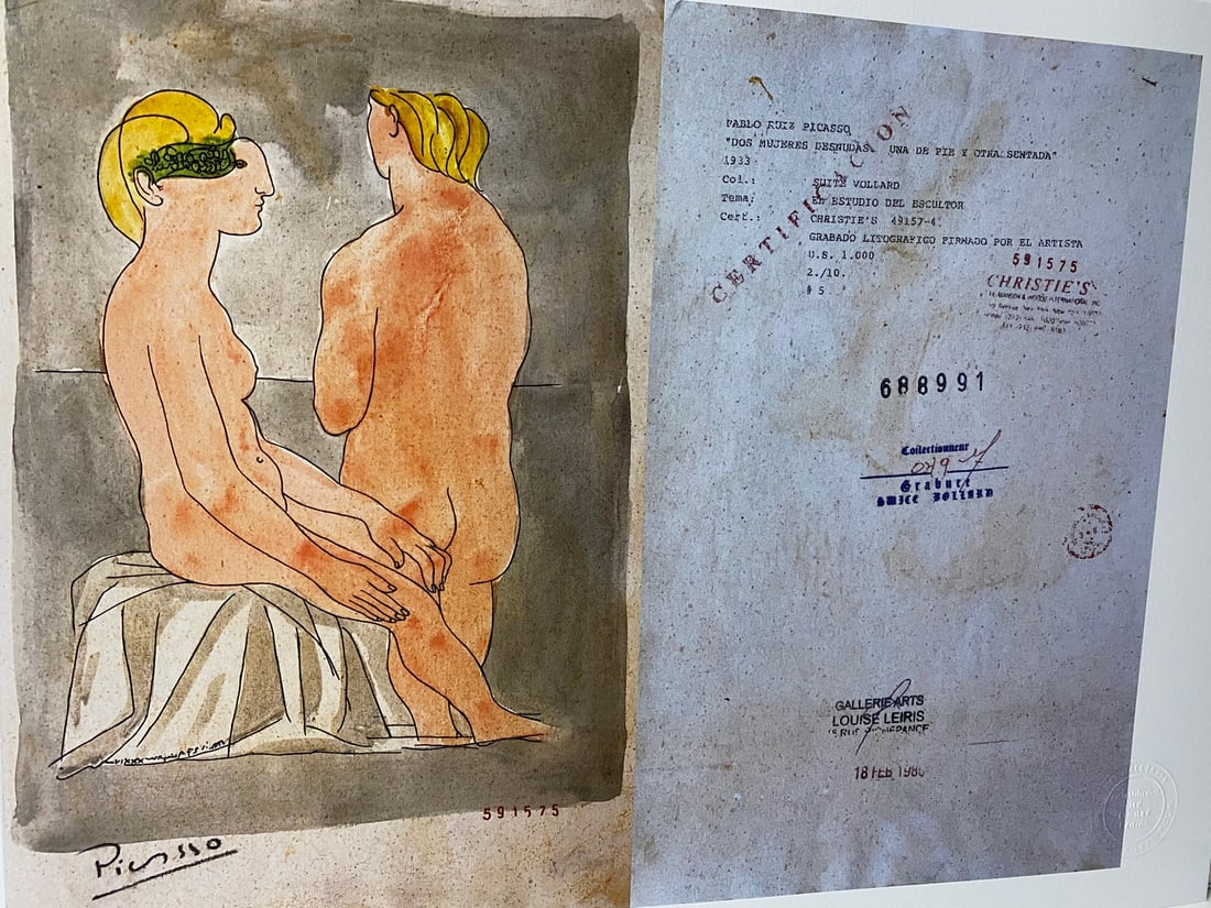 Picasso, ( After ) Vollard Suite Set, 1933, Numbered -2-10- Signed In Print - 5