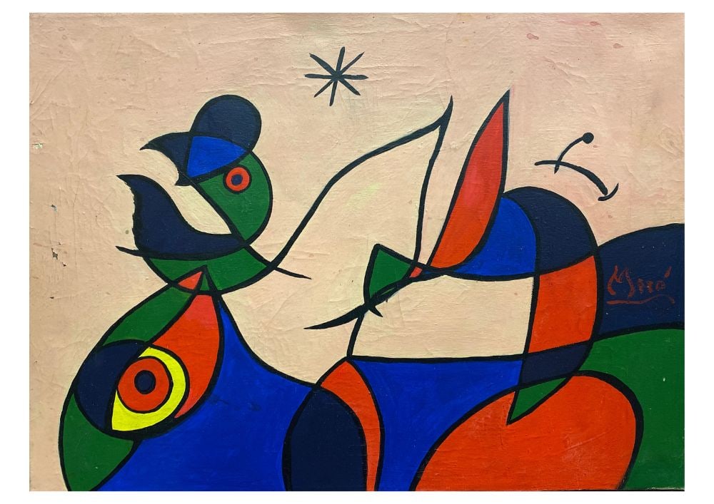Joan Miro, Original Print, Limited Edition, Gallery Seal, Stamped,: Joan Miro, Original Print, Limited Edition, Gallery Seal, Stamped, Digital print on paper, Solid Finishing: Classic (300gsm) Limited Edition of 2500 Numbered and Stamped Sizes- 32 x 45cm</