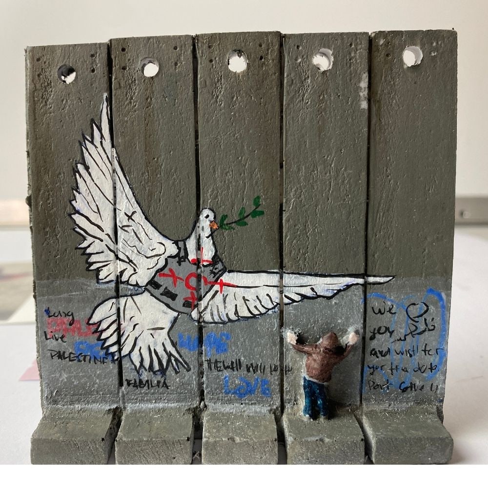 The Walled Off Hotel- Banksy, Wall Section, Original, Limited Edition, - 4