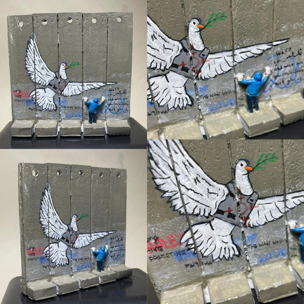 The Walled Off Hotel- Banksy, Wall Section, Original, Limited Edition, - 5