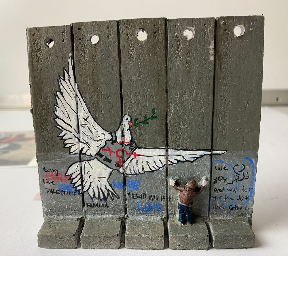 The Walled Off Hotel- Banksy, Wall Section, Original, Limited Edition, - 6