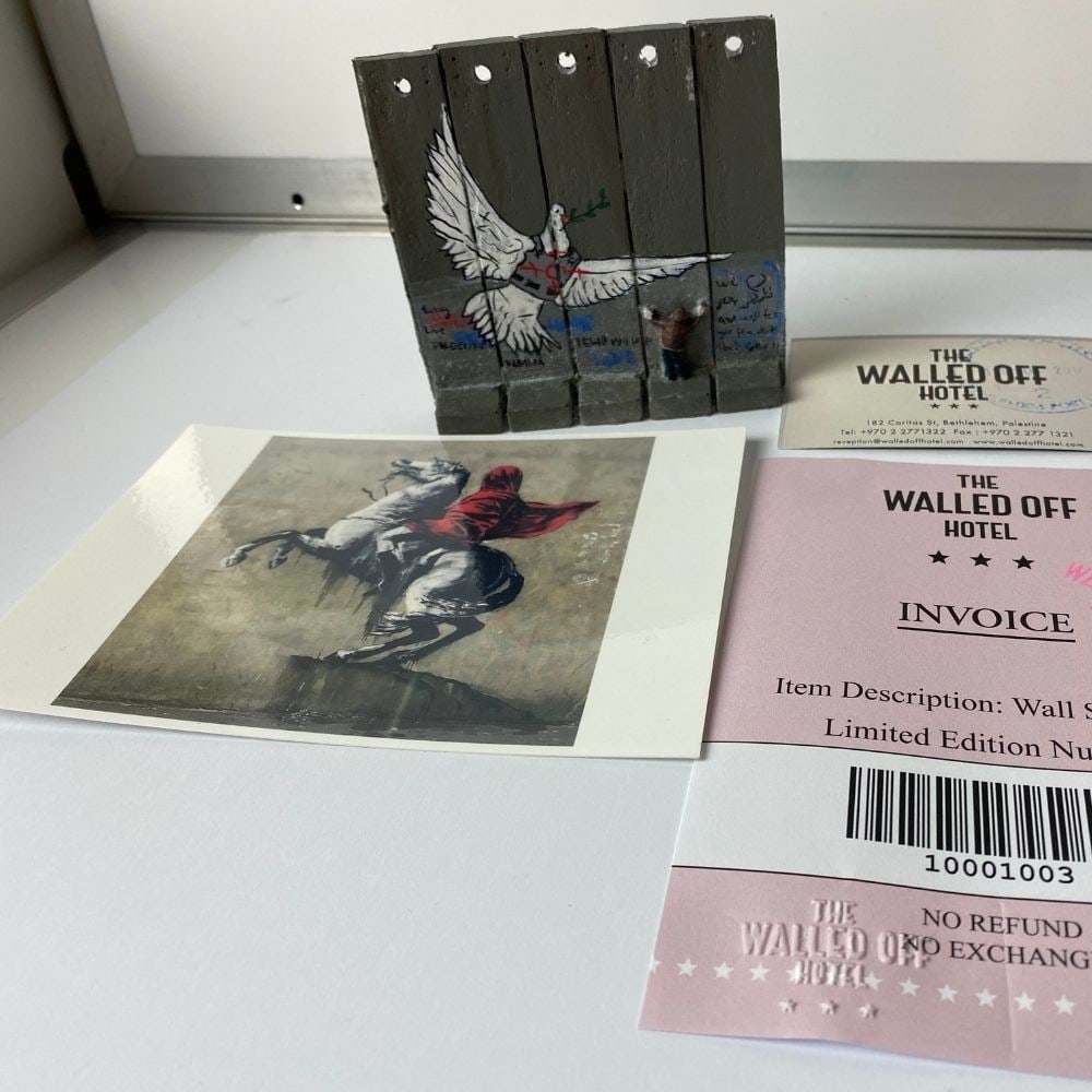 The Walled Off Hotel- Banksy, Wall Section, Original, Limited Edition, - 8