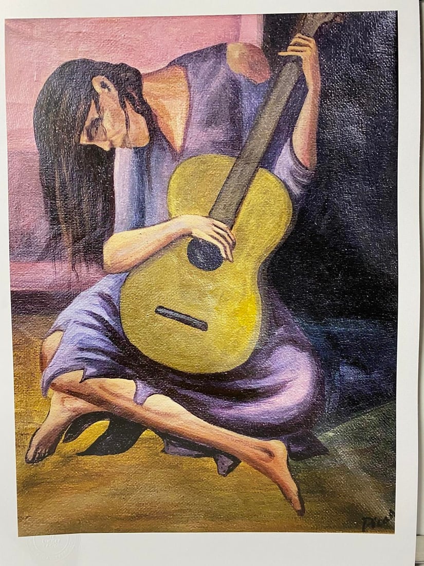 Picasso, ( After ) Signed and Dated In Print: Picasso, ( After ) Signed In Print Limited Edition Print Digital print Solid Finishing: Classic (300gsm)Limited Edition of 2500 Numbered and Stamped Sizes- 32cm x 45cm Art Gallery99 Invoice Certificat
