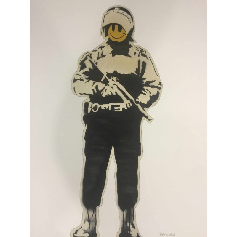 Banksy, "In the manner of the artist Banksy", Limited Edition, Signed Print, Seal, Stamp, - 2
