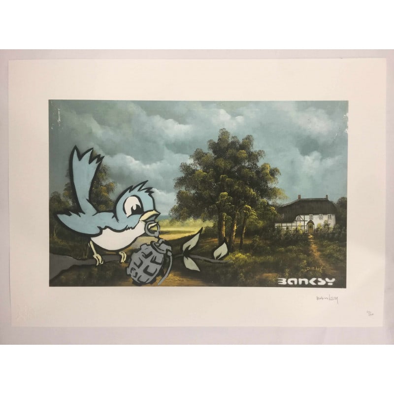 Banksy, In the manner of”, Limited Edition, Signed Print, Seal, Stamp, - 2