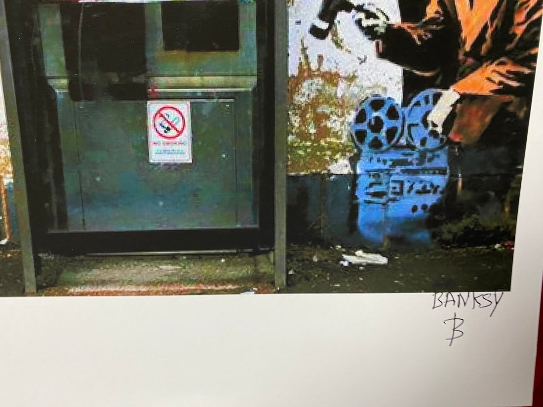 Banksy, In the manner of”, Walled Off Hotel, COA, Original, Limited Edition. Signed. Numbered - 3