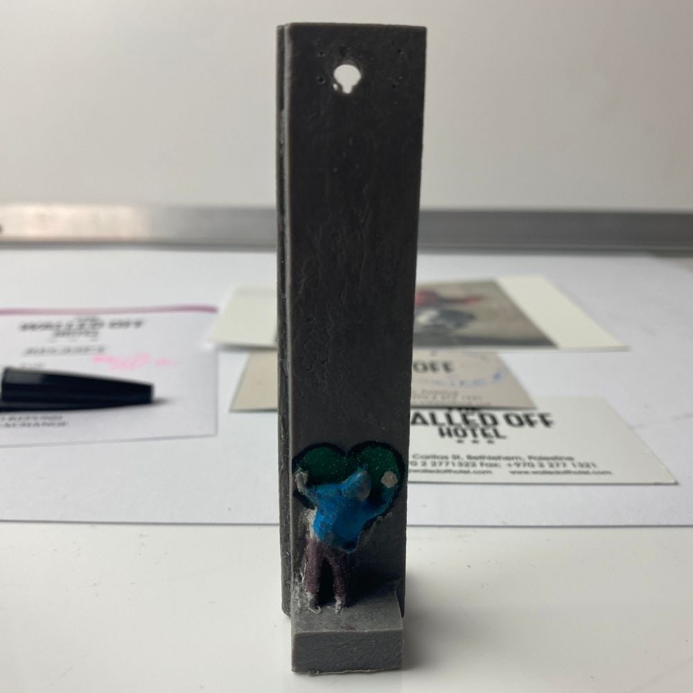 The Walled Off Hotel, Banksy, key Fob Sculpture. Original, Limited Edition, - 8