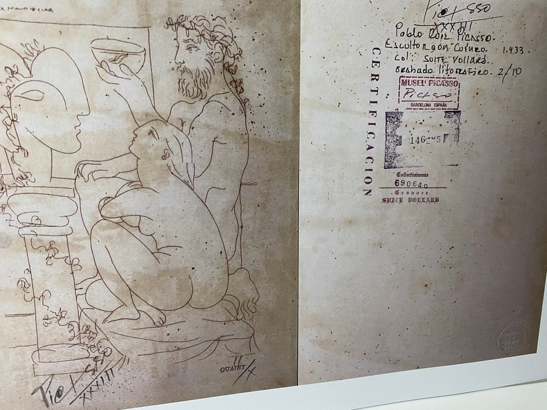 Picasso, ( After ) Vollard Suite Set, 1933, Numbered -2-10- Signed In Print - 3