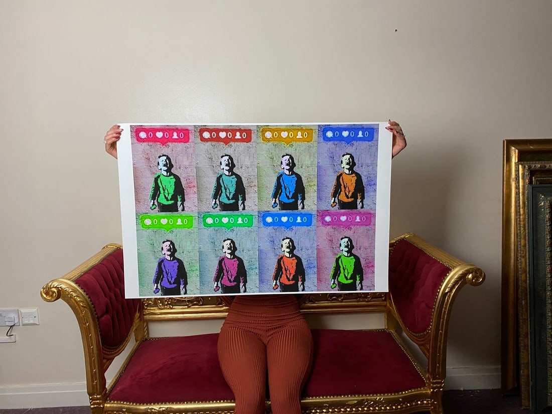 Banksy, In the manner of”, COA. Walled Off Hotel, Original, Limited Edition. Signed. Numbered: Banksy, In the manner of”, COA. Walled Off Hotel, Original, Limited Edition. Signed. Numbered Direct from the walled of Hotel Art Gallery UK, Limited Edition Prints. Please no