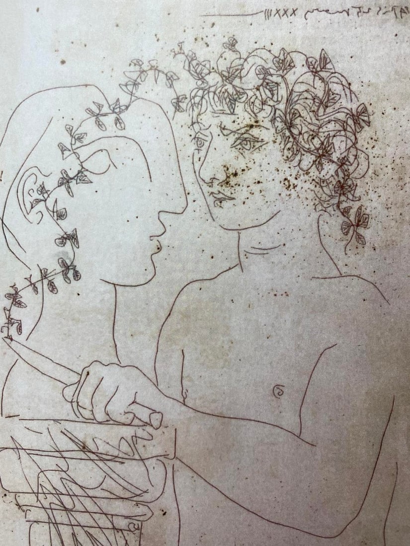 Pablo Picasso, Original Print, Limited Edition, Gallery Seal, Stamped, - 5