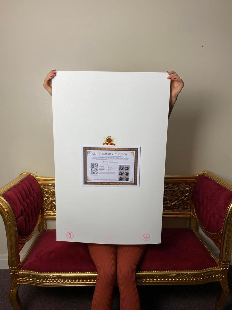 Banksy, In the manner of”, Walled Off Hotel, COA, Original, Limited Edition. Signed. Numbered - 6
