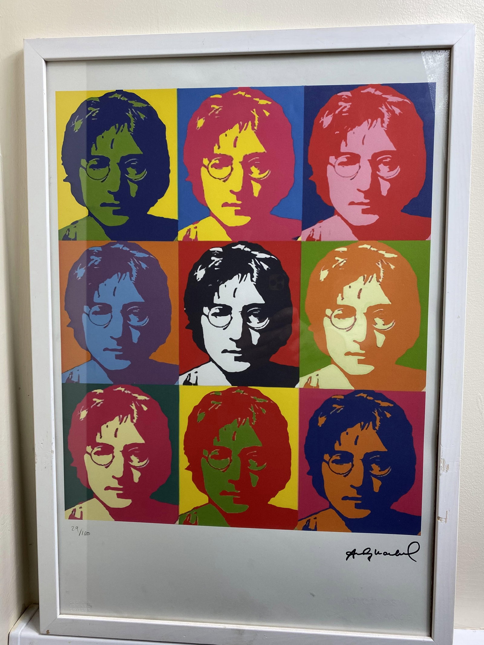Andy Warhol, Original, Print, Limited addition, Plate signed, Seal, Stamped,: Andy Warhol, Original, Print, Limited addition, Plate signed, Seal, Stamped, Andy Warhol edition Arabic numbering - numbering 100 copies - Approximate dimensions of the sheet 57.3 x 38.4 cm - INTONSO 