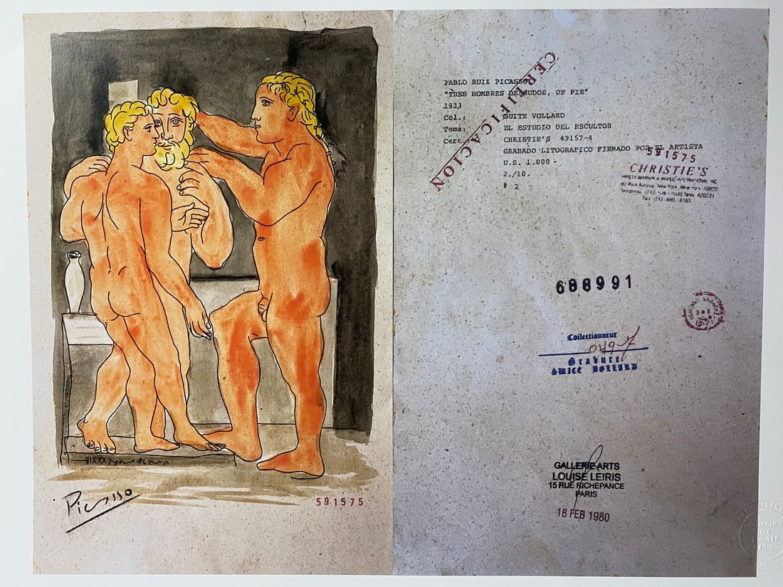 Picasso, ( After ) Vollard Suite Set, 1933, Numbered -2-10- Signed In Print - 5