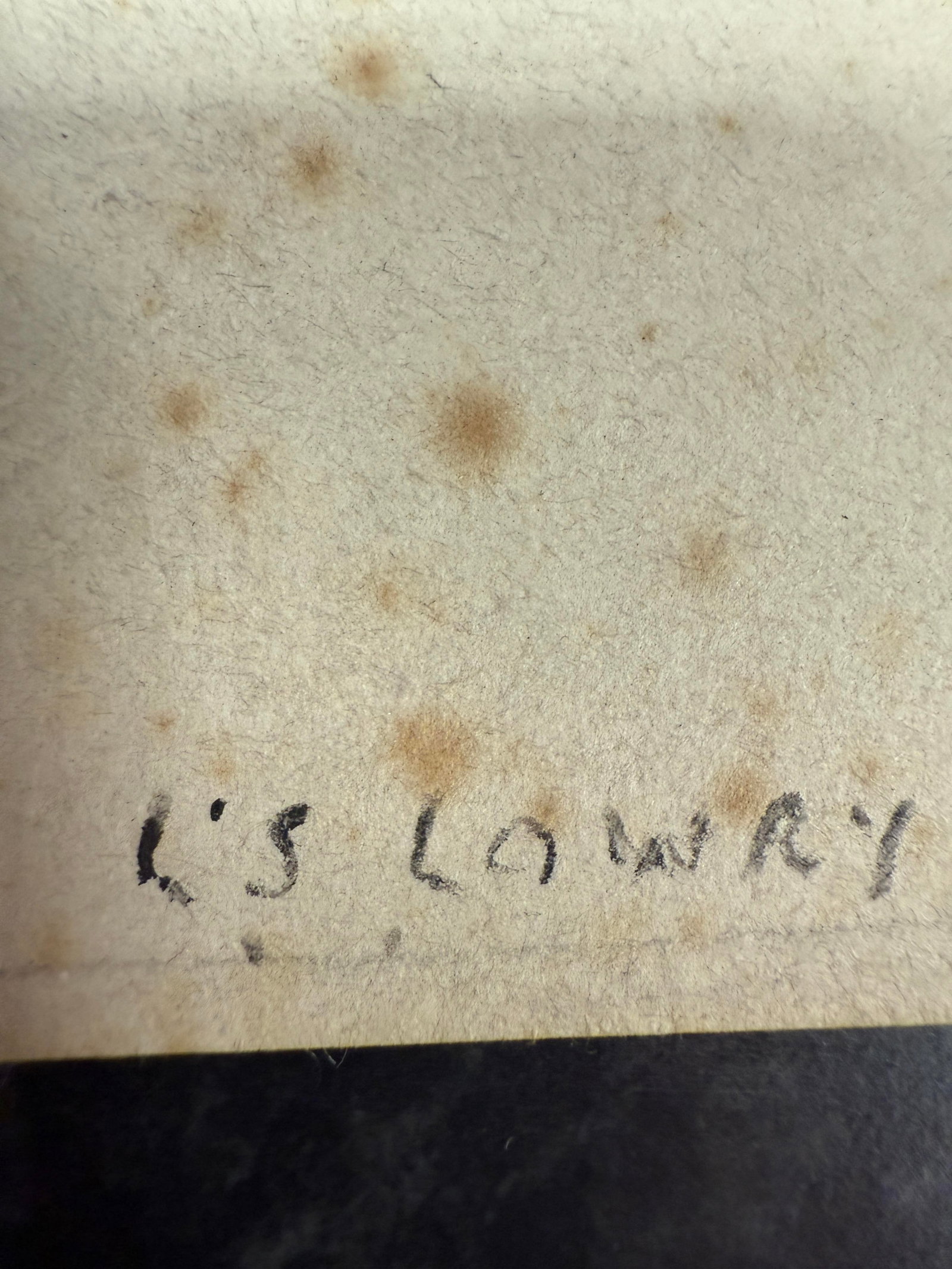 Laurence Stephen Lowry, 1951, Original, Drawing, Hand Signed, - 3