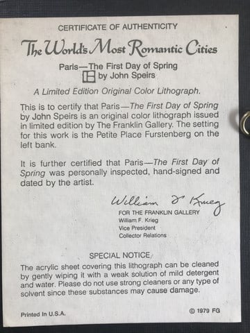 Original Print, Limited Edition Print Signed, - 12