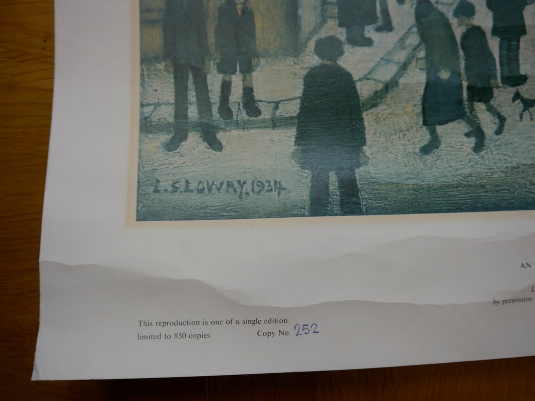 Lowry Original Limited Edition Print, Magnus Prints 1975 - 4
