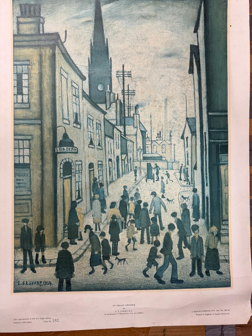 Lowry Original Limited Edition Print, Magnus Prints 1975 - 8