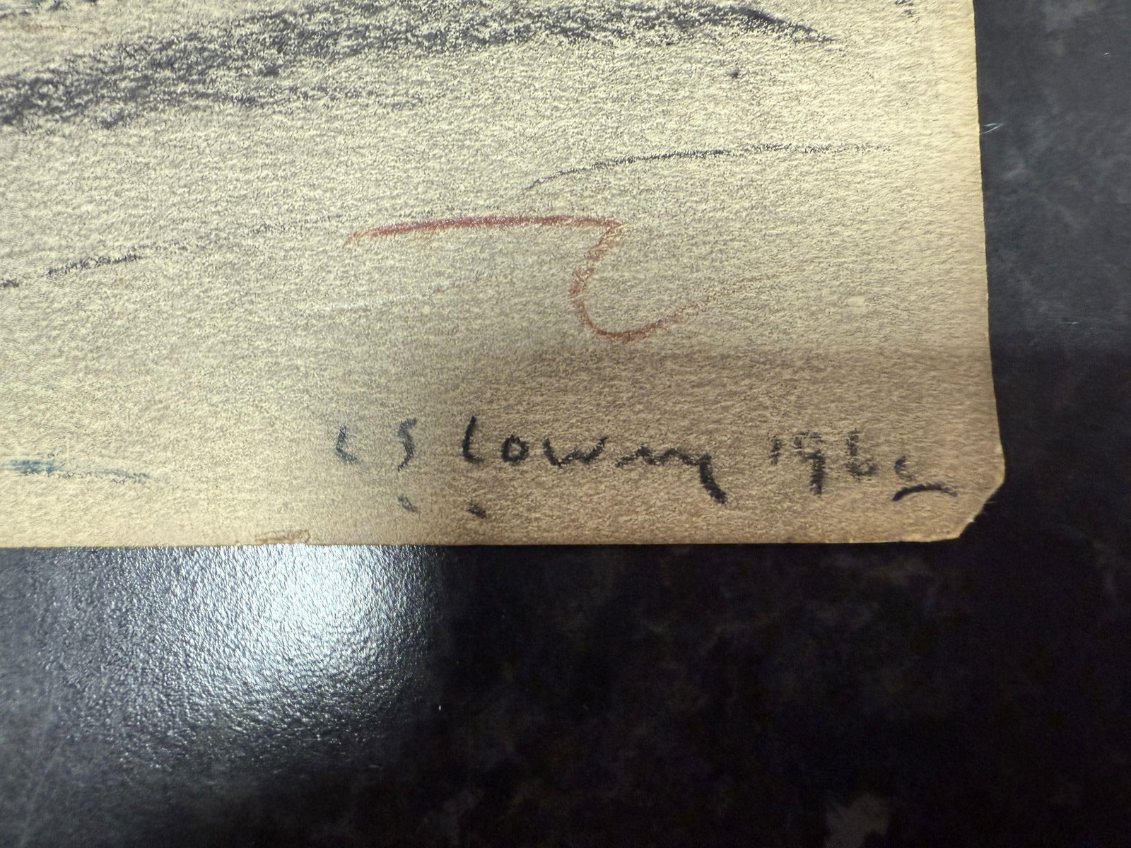 Lowry, 1962, Original, Drawing, Hand Signed, - 3