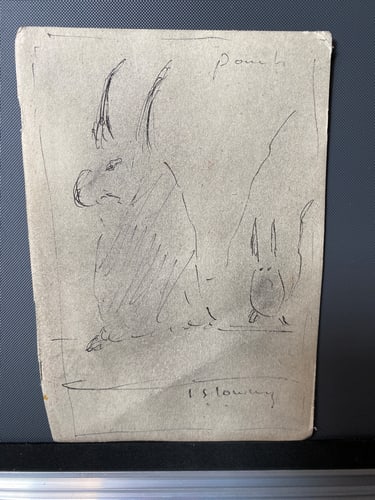 Laurence Stephen Lowry, Original, Drawing, Rare, Hand Signed,: Laurence Stephen Lowry, Lost Art Collections. L.S.Lowry “Lost Treasure” Part of the history of the artists Lowry As most of you know that full Provenance is impossible to 
