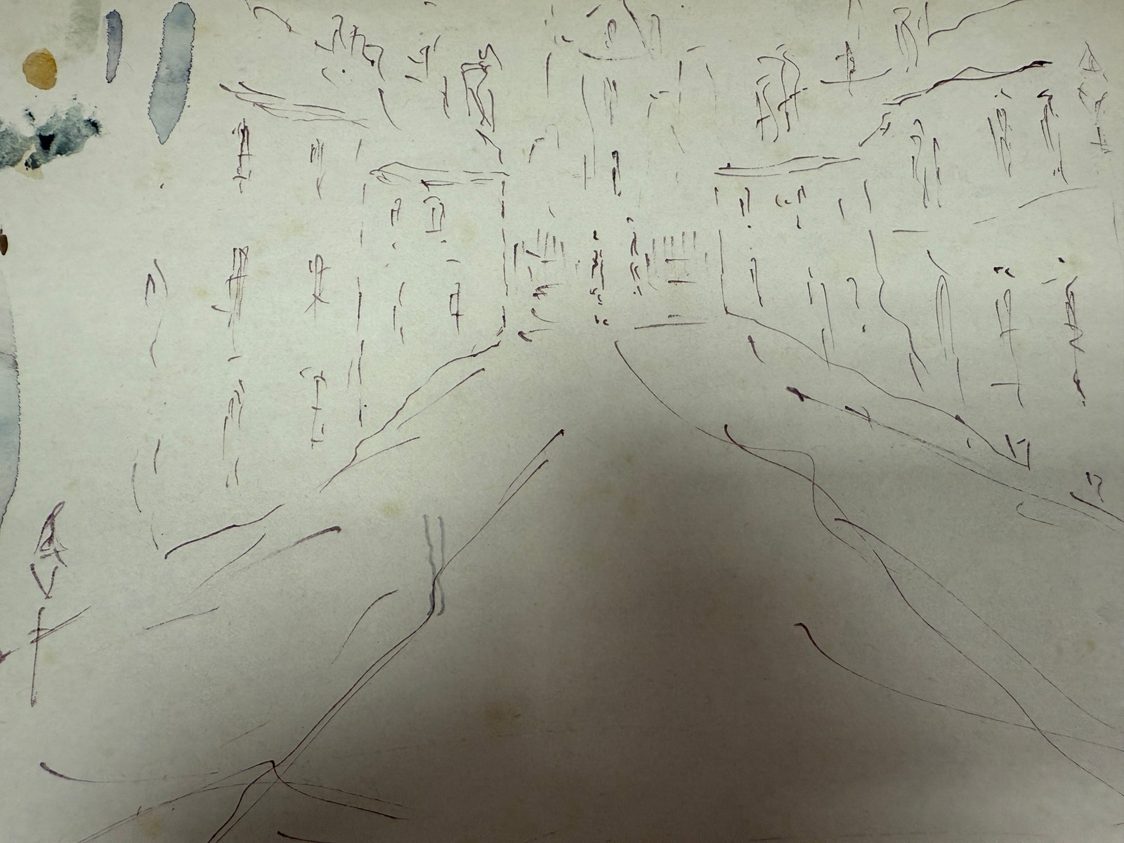 Laurence Stephen Lowry, 1949 Original, Drawing, Rare, Hand Signed and dated, - 2