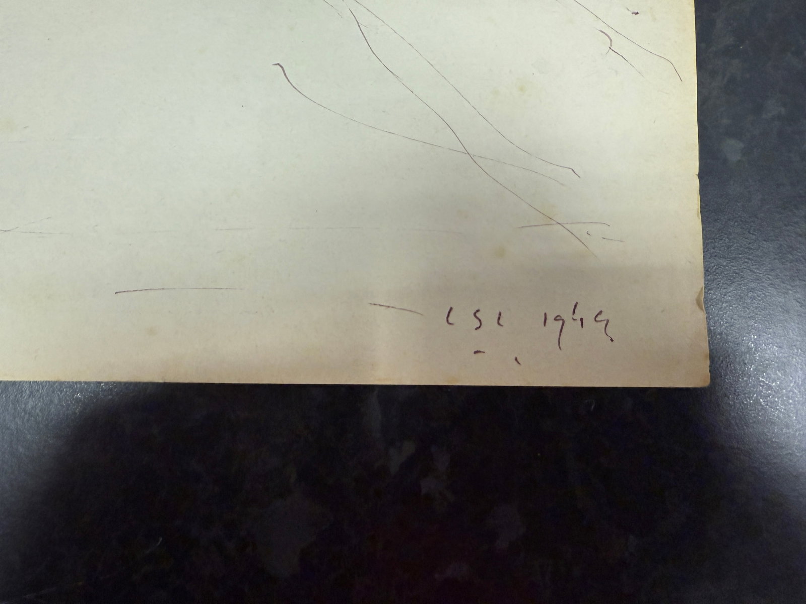 Laurence Stephen Lowry, 1949 Original, Drawing, Rare, Hand Signed and dated, - 8