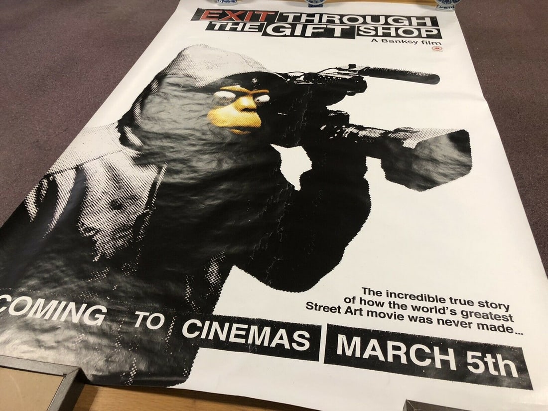 BANKSY- EXIT THROUGH THE GIFT SHOP OFFICIAL CINEMA POSTER 2010 - 11