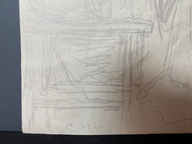 Laurence Stephen Lowry, 1938, Original, Drawing, Rare, Signed and dated, - 3