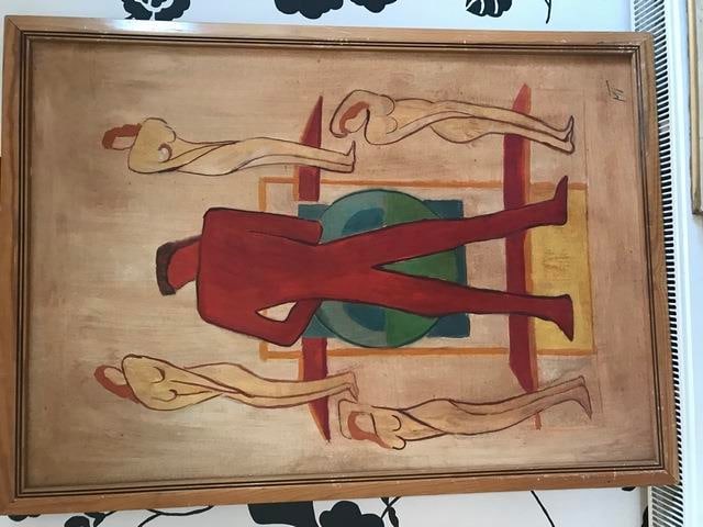Janos Mattis Teutsch, Original Oil Painting,on Hardboard, Signed, 1920s, Invoice, - 5