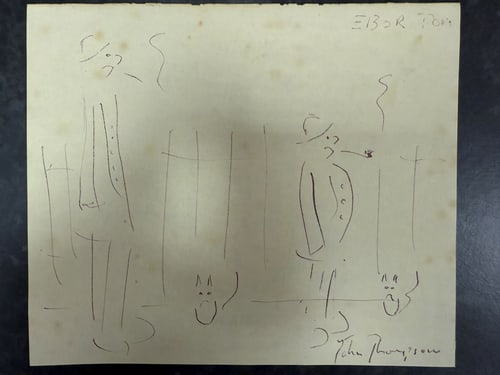 Original, Drawing, Rare, Hand Signed and dated, (1 of 8)