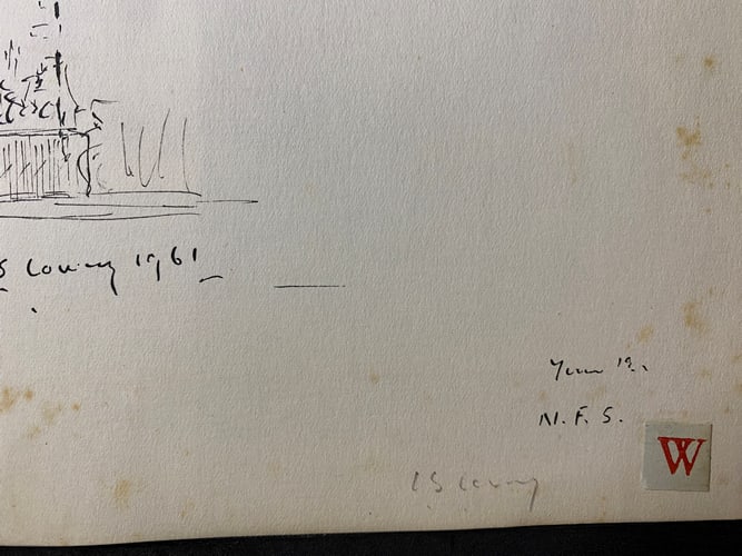 Laurence Stephen Lowry, 1961, Original, Drawing, Hand Signed, - 11
