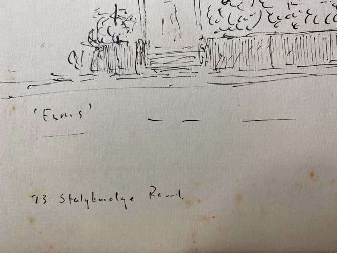 Laurence Stephen Lowry, 1961, Original, Drawing, Hand Signed, - 12
