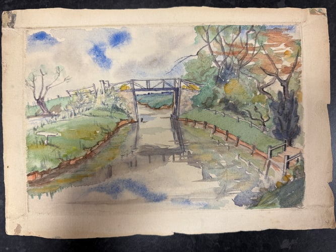 Sheila Fell, Original, Drawing, Rare, Hand Signed and dated, friend Of Artist Lowry: Sheila Fell, Original, Drawing, Rare, Hand Signed and dated, friend Of Artist Lowry Since this artwork is missing the full Providence, this lot is sold in the manner of the artist, (Attributed) s