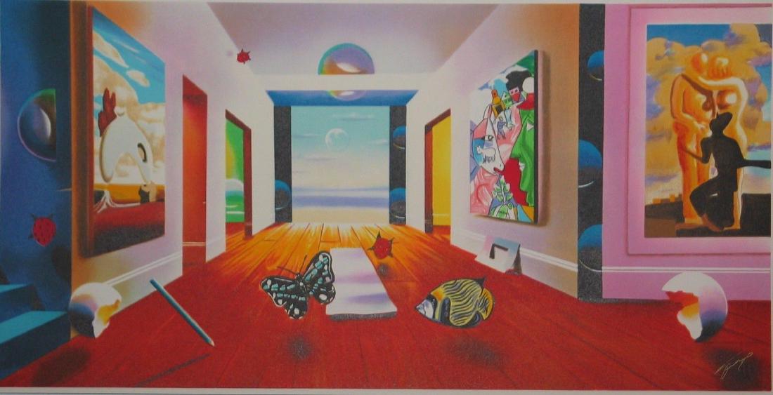 Ferjo "Hallway to Infinity" Hand Signed & Numbered: Ferjo Hand Signed & Numbered Lithograph"Hallway to Infinity"Paper size: 11.5" x 23.5"Edition size 350