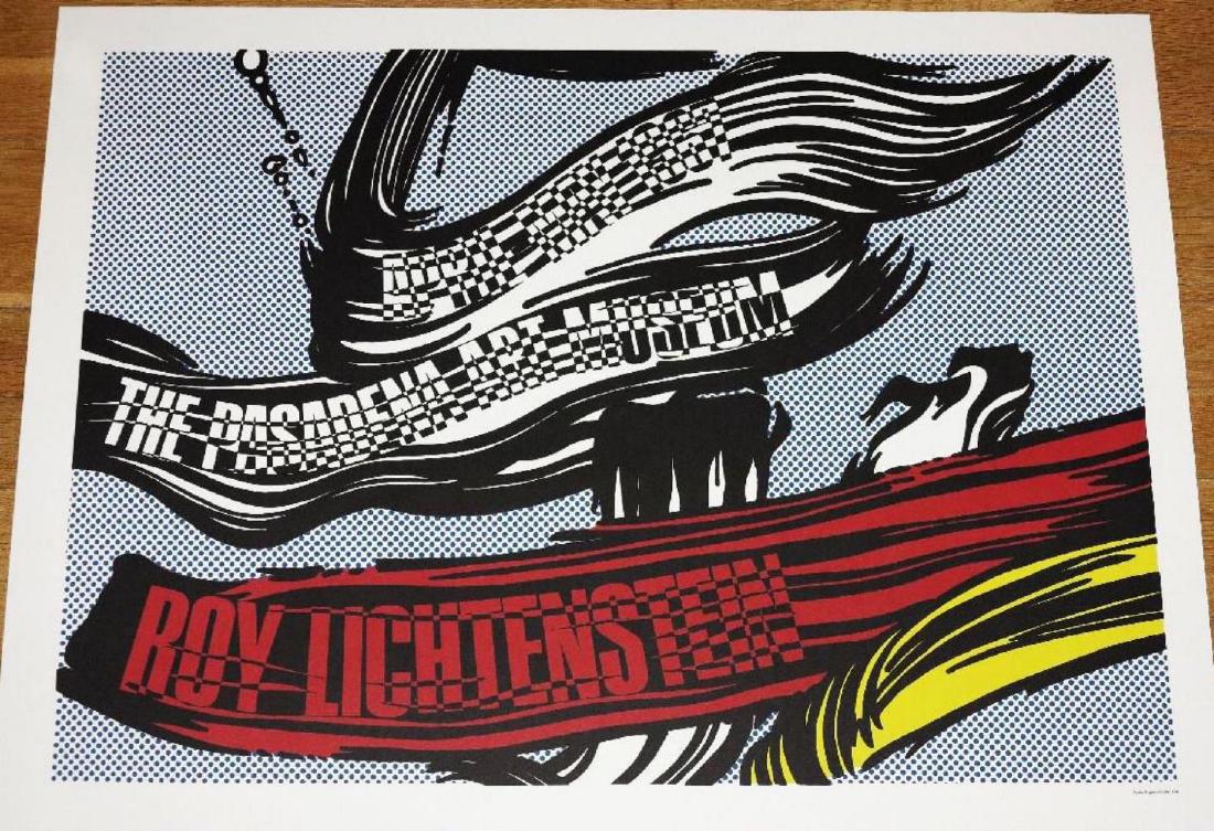 Roy Lichtenstein Poster " Brushstrokes " Pasadena: his auction is an extremely rare 100% original Roy Lichtenstein exhibition poster posters. A real collector's item - very decorative. It is very thick paper in very good quality. The size is 83 cm x 6
