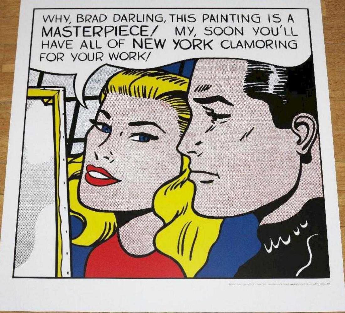 Roy Lichtenstein original Poster Masterpiece Comic: Roy Lichtenstein original Poster Masterpiece Comic. an extremely rare 100% original Roy Lichtenstein exhibition poster posters. A real collector's item - very decorative. It is very thick paper in ver