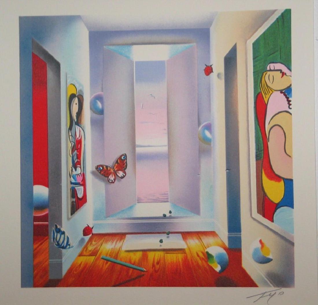 Ferjo "The Dream" Hand Signed & Numbered Lithograph: Ferjo Hand Signed & Numbered Lithograph"The Dream"Paper size: 11.5" x 11.5"Edition size 500The number shown is not necessarily the piece that will ship.