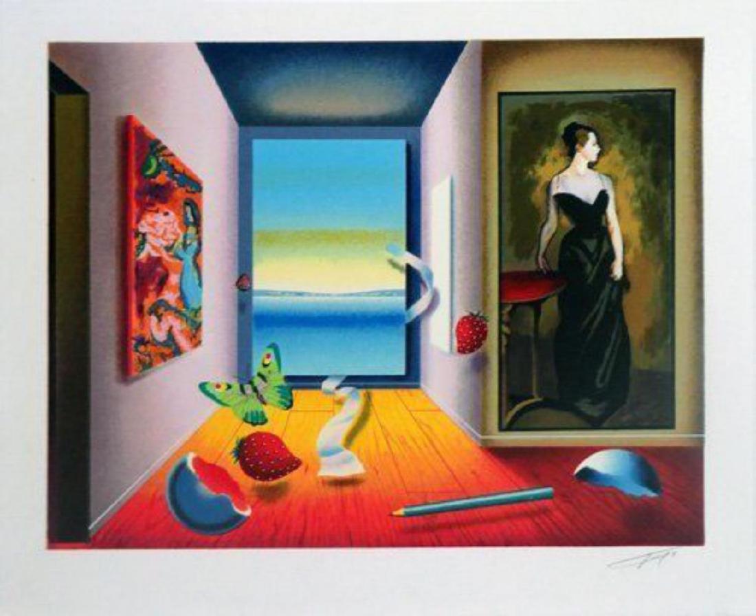 Ferjo "Lady in Green" Lithograph Hand Signed and: ARTIST: FerjoTITLE: Lady In GreenSIZE: 23 3/4 x 27 3/4 inchesMEDIUM: LithographHAND SIGNED: FerjoEdition size 250