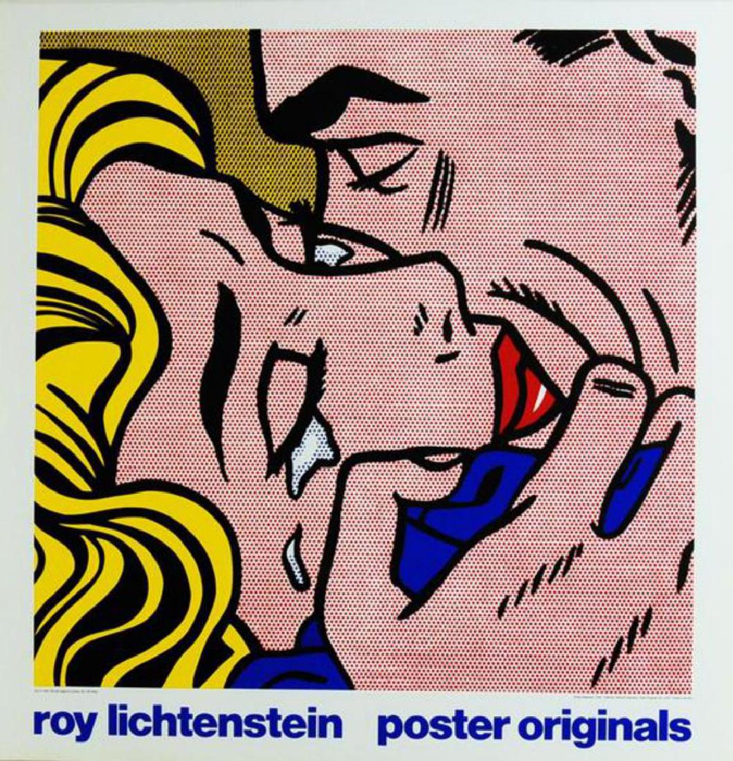 ROY LICHTENSTEIN Hand Signed KISS V silkscreen: ROY LICHTENSTEIN Hand Signed KISS VsilkscreenPaper size: 35 x 36.1/2 inch Images Size: 35 x 36.1/2 inch very good condition