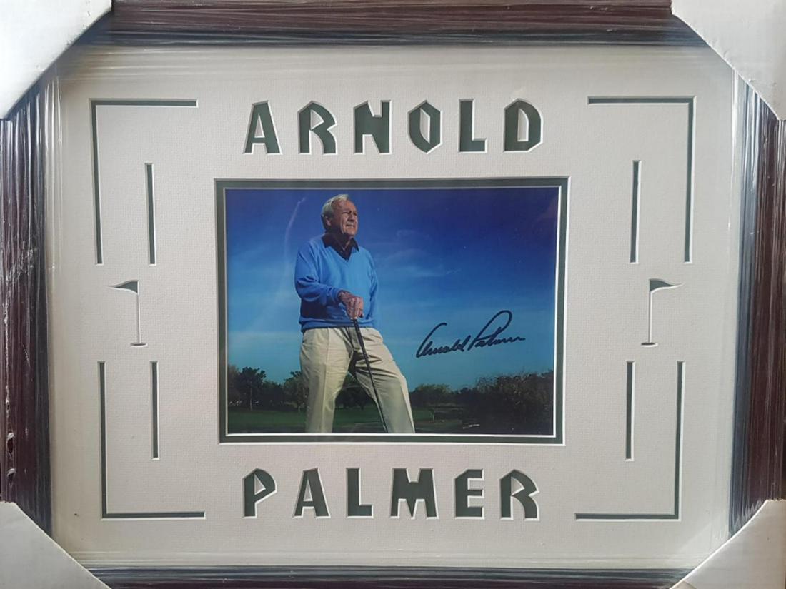 Framed and Signed Arnold Palmer Picture: Framed and Signed Arnold Palmer Picture… Photo Size is 10 x 12